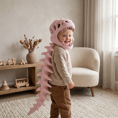 True Haven | Dino Plush Hoodie – Comfortable All-Day Wear, Easy-Care Fabric