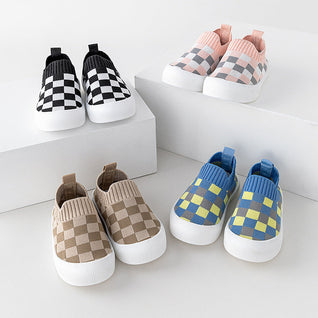 True Haven | Canvas First Walker Shoes – Slip-On Toddler Sneakers with Non-Slip Sole, 6-36 Months