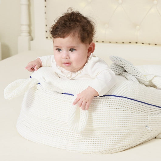 True Haven | Baby Reflux Wedge Sleeper – 3-Level Incline Sleeper with Patting Toy Arch, 0-2 Years