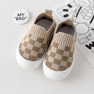 True Haven | Canvas First Walker Shoes – Slip-On Toddler Sneakers with Non-Slip Sole, 6-36 Months