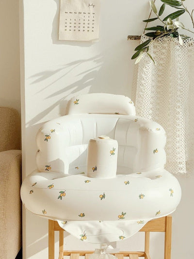 True Haven | Inflatable Baby Floor Seat – Portable Infant Support Seat for Sitting, BPA-Free PVC, 3+ Months
