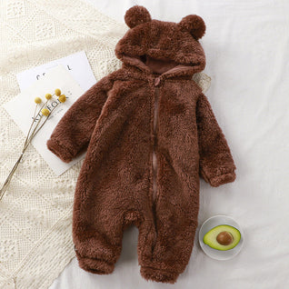 True Haven | Fleece Baby Jumpsuit – Cozy Hypoallergenic Onesie for Infants, 0-18 Months, 3 Colors