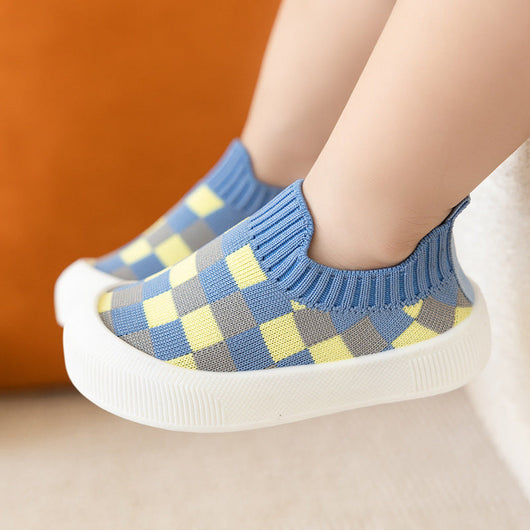 True Haven | Canvas First Walker Shoes – Slip-On Toddler Sneakers with Non-Slip Sole, 6-36 Months