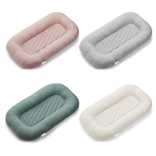 True Haven | Plush Infant Lounger Nest – Padded Newborn Tummy Time Nest, 4 Colors