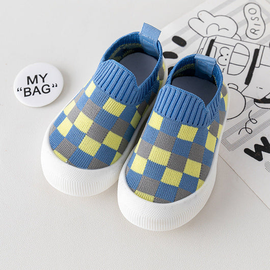 True Haven | Canvas First Walker Shoes – Slip-On Toddler Sneakers with Non-Slip Sole, 6-36 Months