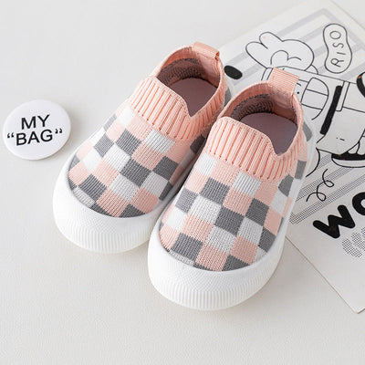 True Haven | Canvas First Walker Shoes – Slip-On Toddler Sneakers with Non-Slip Sole, 6-36 Months