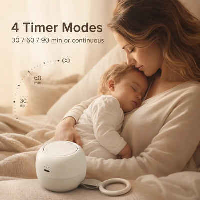 True Haven | Portable White Noise Machine – Rechargeable Baby Sleep Sound Machine, 16 Sounds