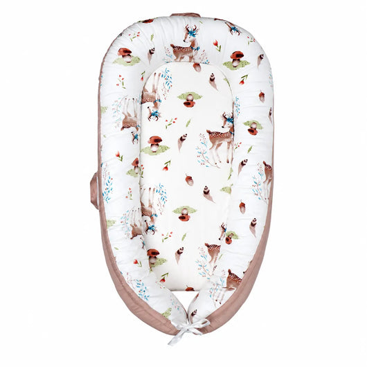 True Haven | Cotton Baby Nest Cocoon – OEKO-TEX Certified Adjustable Newborn Bed, 0-18 Months