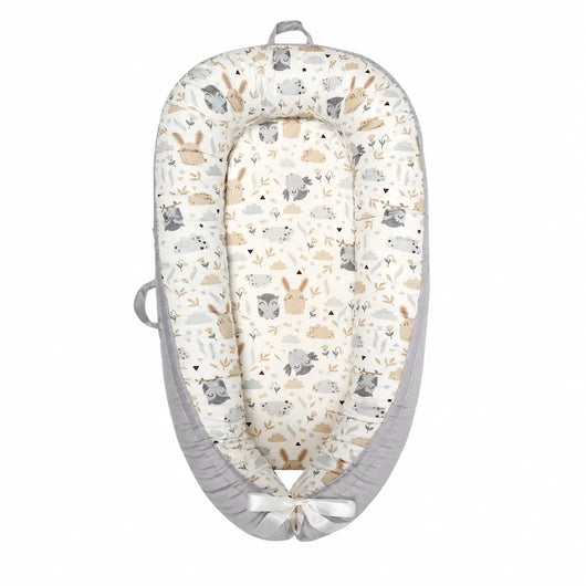 True Haven | Cotton Baby Nest Cocoon – OEKO-TEX Certified Adjustable Newborn Bed, 0-18 Months