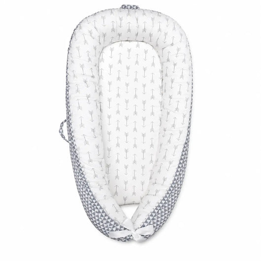 True Haven | Cotton Baby Nest Cocoon – OEKO-TEX Certified Adjustable Newborn Bed, 0-18 Months
