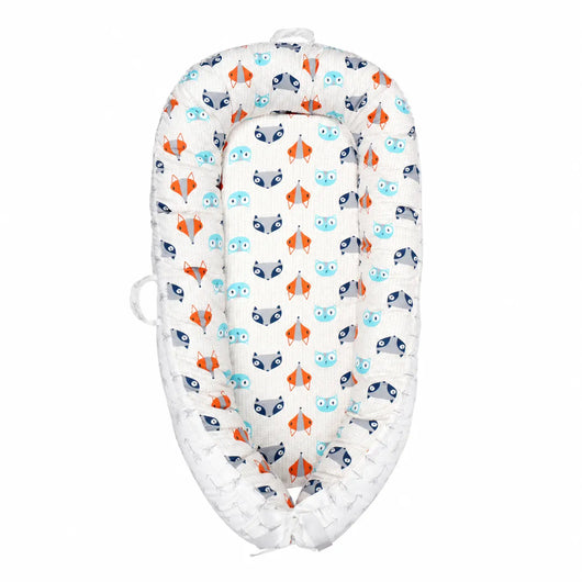 True Haven | Cotton Baby Nest Cocoon – OEKO-TEX Certified Adjustable Newborn Bed, 0-18 Months