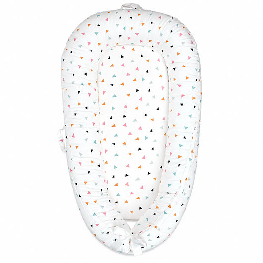 True Haven | Cotton Baby Nest Cocoon – OEKO-TEX Certified Adjustable Newborn Bed, 0-18 Months