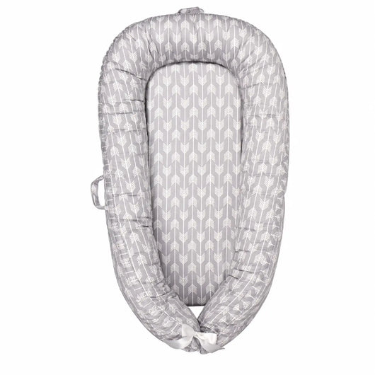 True Haven | Cotton Baby Nest Cocoon – OEKO-TEX Certified Adjustable Newborn Bed, 0-18 Months