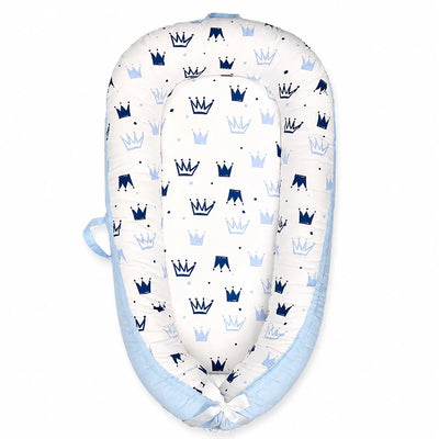 True Haven | Cotton Baby Nest Cocoon – OEKO-TEX Certified Adjustable Newborn Bed, 0-18 Months