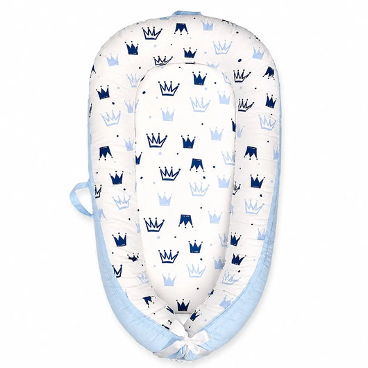 True Haven | Cotton Baby Nest Cocoon – OEKO-TEX Certified Adjustable Newborn Bed, 0-18 Months