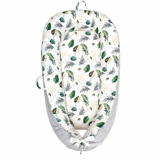 True Haven | Cotton Baby Nest Cocoon – OEKO-TEX Certified Adjustable Newborn Bed, 0-18 Months