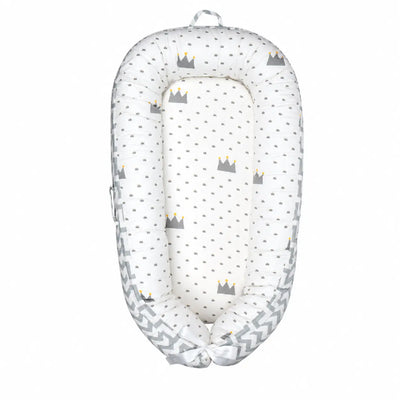 True Haven | Cotton Baby Nest Cocoon – OEKO-TEX Certified Adjustable Newborn Bed, 0-18 Months
