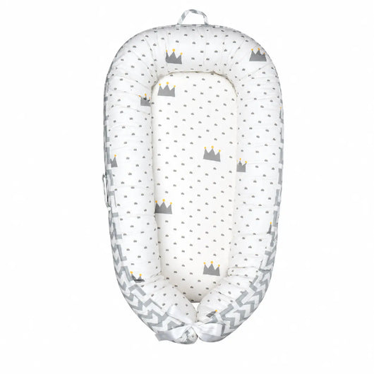 True Haven | Cotton Baby Nest Cocoon – OEKO-TEX Certified Adjustable Newborn Bed, 0-18 Months