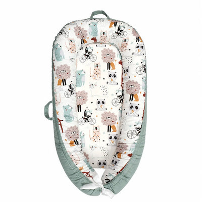 True Haven | Cotton Baby Nest Cocoon – OEKO-TEX Certified Adjustable Newborn Bed, 0-18 Months