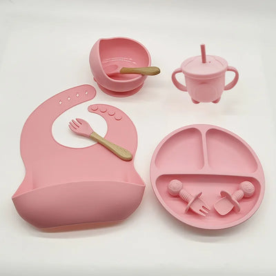 True Haven | Baby Silicone Feeding Tableware Set – Non-Toxic Materials, Easy to Clean