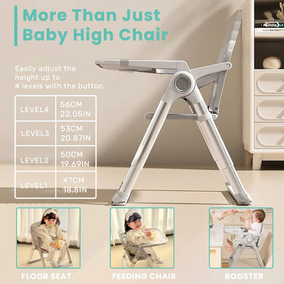 True Haven | Portable Dining Booster Chair – Foldable & Travel-Ready, Ergonomic Seat