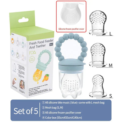 True Haven | Baby Fruit Feeder – BPA-Free Silicone, Soothes Sore Gums