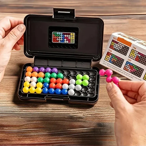 True Haven | Montessori 3D Logic Puzzle Game – 120 Progressive Challenges, Compact & Travel-Ready