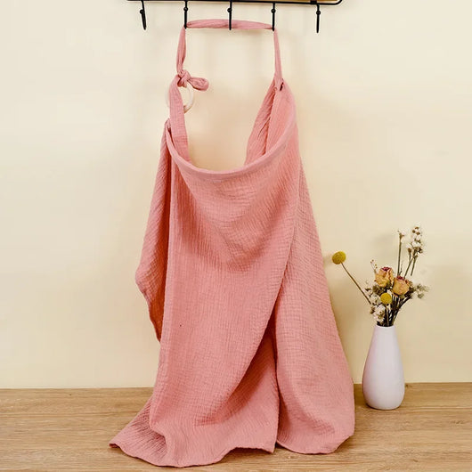 True Haven | Breastfeeding Cover – Soft Breathable Cotton, Doubles as Stroller Blanket