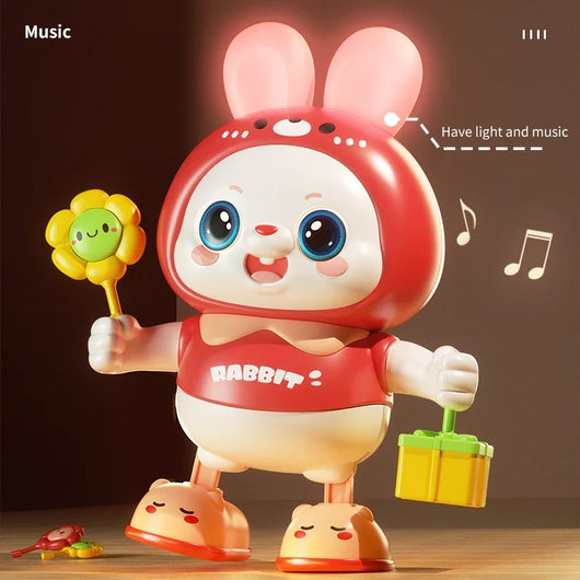 True Haven | Interactive Dancing Bunny Toy – Lights & Music, Great for Toddlers