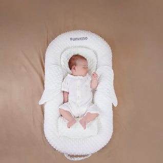 True Haven | Baby Lounger Bed – Soft & Reversible Design, Cozy Newborn Essential