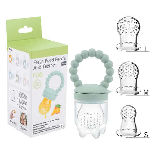 True Haven | Baby Fruit Feeder – BPA-Free Silicone, Soothes Sore Gums