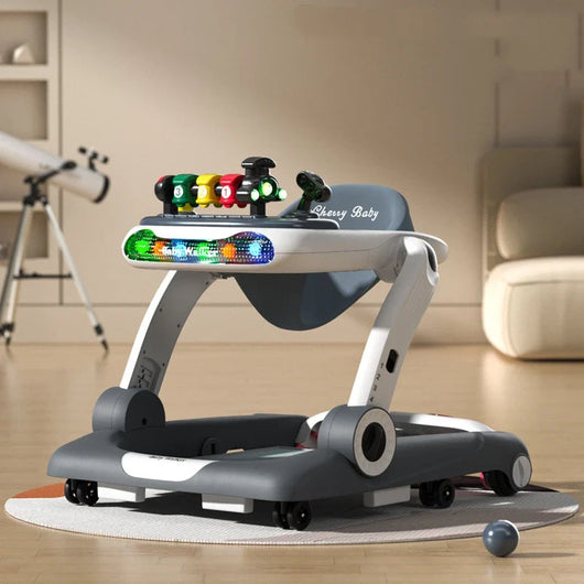 True Haven | 4-in-1 Multifunctional Baby Walker – Adjustable Height, Interactive Lights & Sounds
