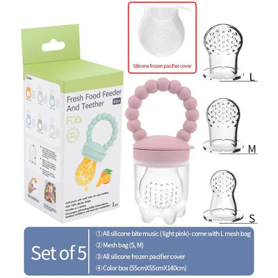 True Haven | Baby Fruit Feeder – BPA-Free Silicone, Soothes Sore Gums
