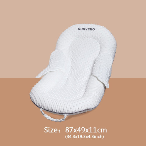 True Haven | Baby Lounger Bed – Soft & Reversible Design, Cozy Newborn Essential