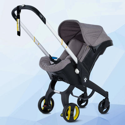 True Haven | Foldable Baby Stroller – Adjustable Handle & Sunshade, Lightweight & Easy to Fold