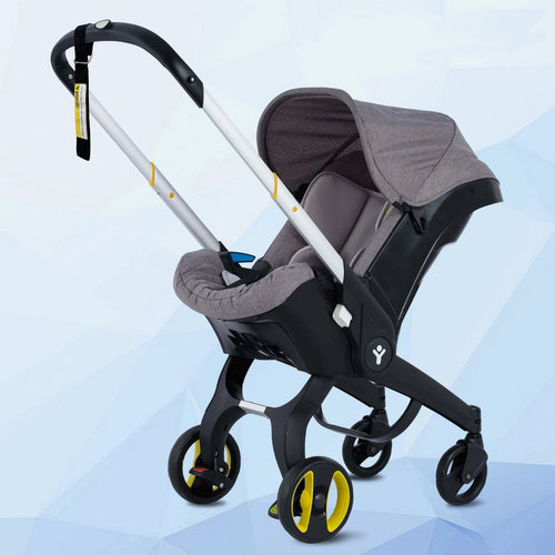 True Haven | Foldable Baby Stroller – Adjustable Handle & Sunshade, Lightweight & Easy to Fold