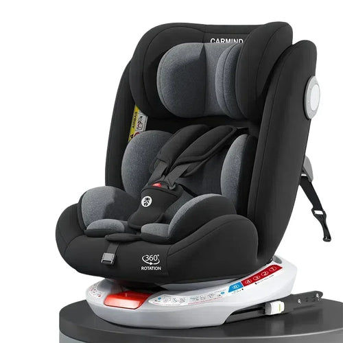True Haven | 360° Rotating Convertible Car Seat – ISOFIX-Compatible Installation, 5-Point Safety Harness