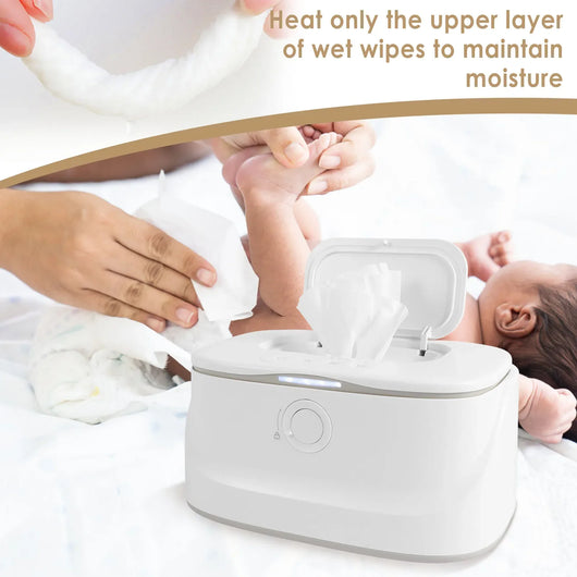 True Haven | USB Baby Wipe Warmer – Adjustable Temperature Control, Built-In LED Night Light