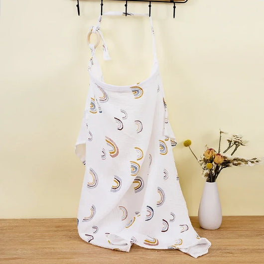 True Haven | Breastfeeding Cover – Soft Breathable Cotton, Doubles as Stroller Blanket