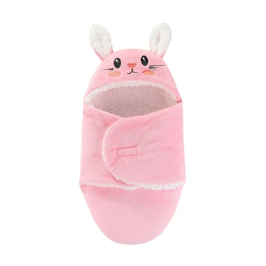 True Haven | Newborn Swaddle Blanket with Hood – Soft 100% Cotton, Split-Leg Hip-Healthy Design