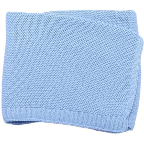 True Haven | CuddleKnit Personalized Baby Blanket – Custom Embroidered Name, Soft Breathable Cotton