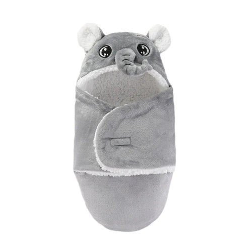 True Haven | Newborn Swaddle Blanket with Hood – Soft 100% Cotton, Split-Leg Hip-Healthy Design