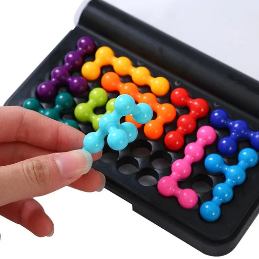 True Haven | Montessori 3D Logic Puzzle Game – 120 Progressive Challenges, Compact & Travel-Ready