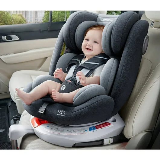 True Haven | 360° Rotating Convertible Car Seat – ISOFIX-Compatible Installation, 5-Point Safety Harness