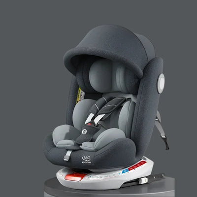 True Haven | 360° Rotating Convertible Car Seat – ISOFIX-Compatible Installation, 5-Point Safety Harness