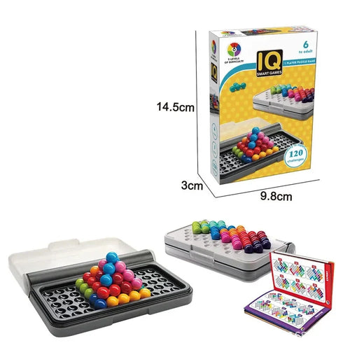 True Haven | Montessori 3D Logic Puzzle Game – 120 Progressive Challenges, Compact & Travel-Ready