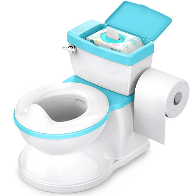 True Haven | Realistic Potty Training Seat – Built-In Wipe Compartment, Quick to Assemble