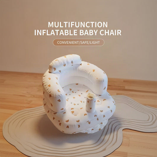 True Haven | Inflatable Baby Floor Seat – Portable Infant Support Seat for Sitting, BPA-Free PVC, 3+ Months