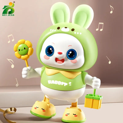 True Haven | Interactive Dancing Bunny Toy – Lights & Music, Great for Toddlers