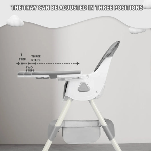 True Haven | 3-in-1 Baby High Chair with Tray – Grows With Your Child, Easy to Clean